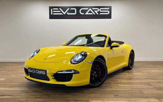 Porsche 911 991.1 Carrera 4S Cabriolet 3.8 400 ch PD Jaune de 2013