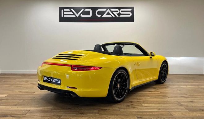 Porsche 911 991.1 Carrera 4S Cabriolet 3.8 400 ch PD Jaune de 2013