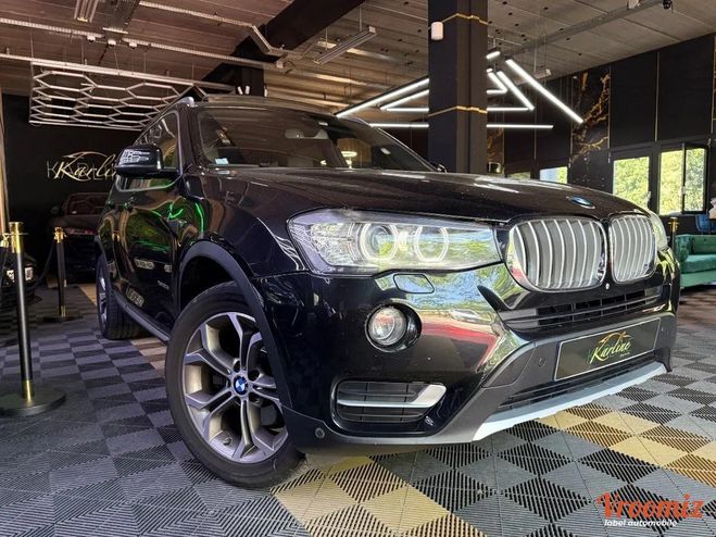 BMW X3 2.0 D 190 cv X-LINE XDRIVE BVA8 I ENTRET Noir de 2017