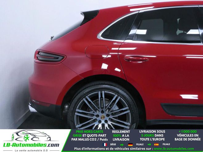 Porsche Macan S 3.0 V6 340 ch Rouge M�tallique de 2017