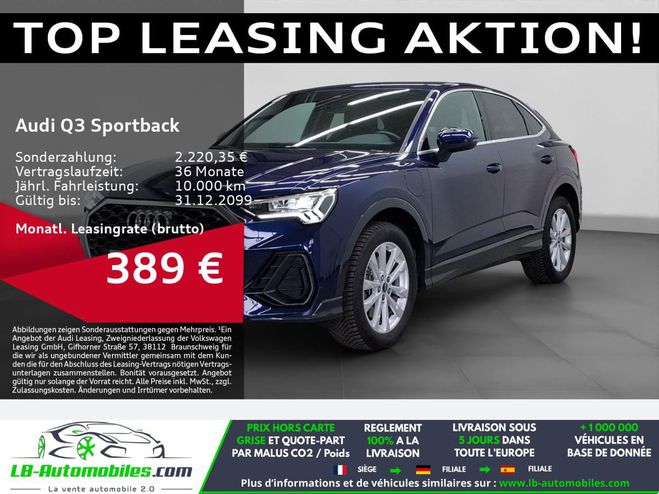 Audi Q3 45 TFSIe 245 ch BVA Bleu M�tallique de 2022