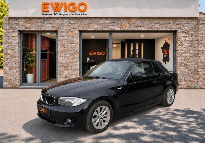 BMW Serie 1 CABRIOLET 2.0 118I 145 CONFORT CLIMATISA Noir de 2012