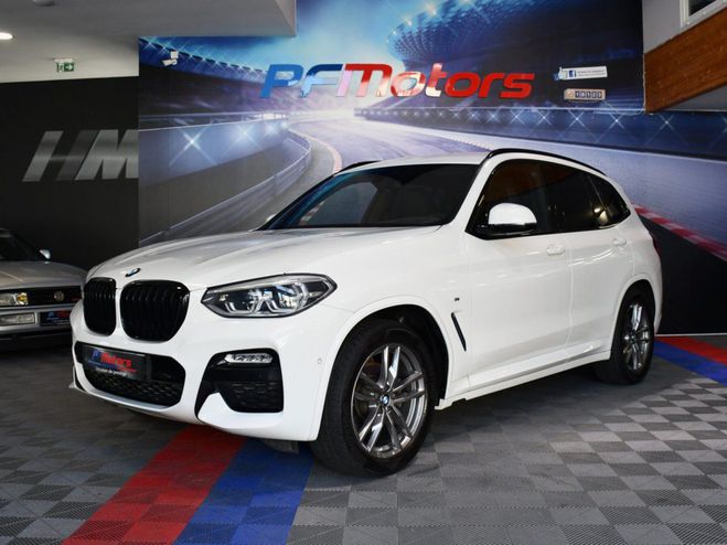 BMW X3 20dA 190 X-Drive M-Sport GPS Hayon Attel Blanc de 2019