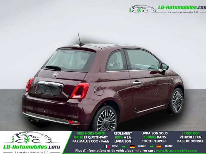 Fiat 500 1.2 69 ch BVM Prune M�tallique de 2019