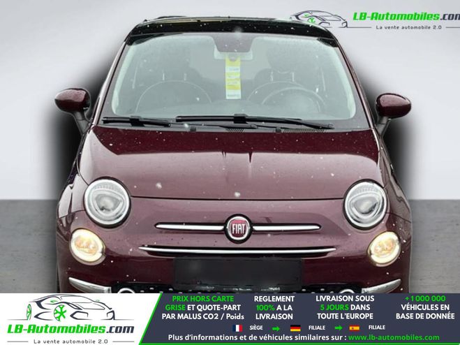 Fiat 500 1.2 69 ch BVM Prune M�tallique de 2019