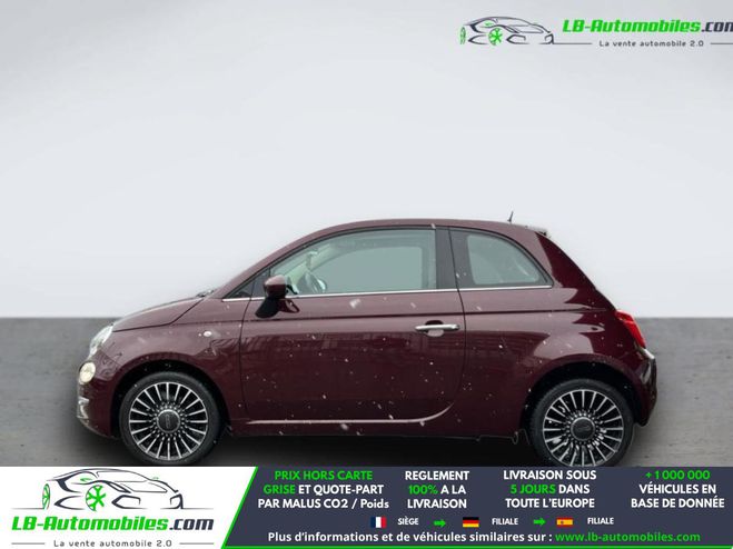Fiat 500 1.2 69 ch BVM Prune M�tallique de 2019