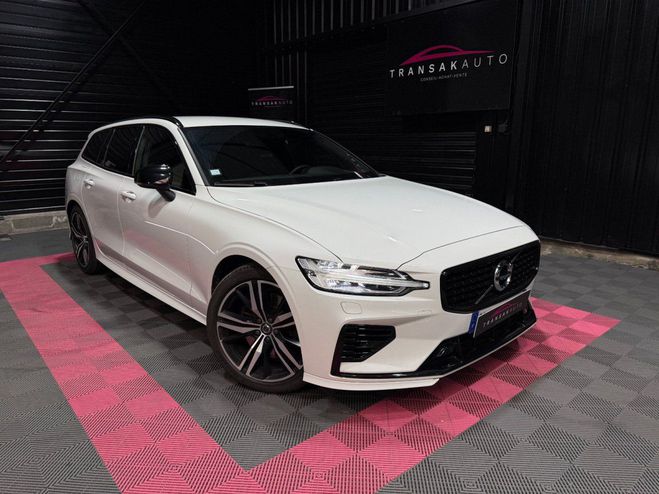 Volvo V60 T8 AWD 318 ch   87 ch Geartronic 8 R DES Blanc de 2021