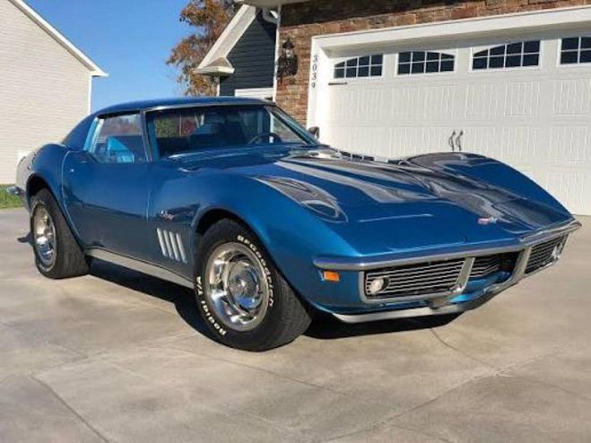 Chevrolet Corvette C3 MATCHING NUMBERS 350ci 300ch BLEU LE MANS de 1969