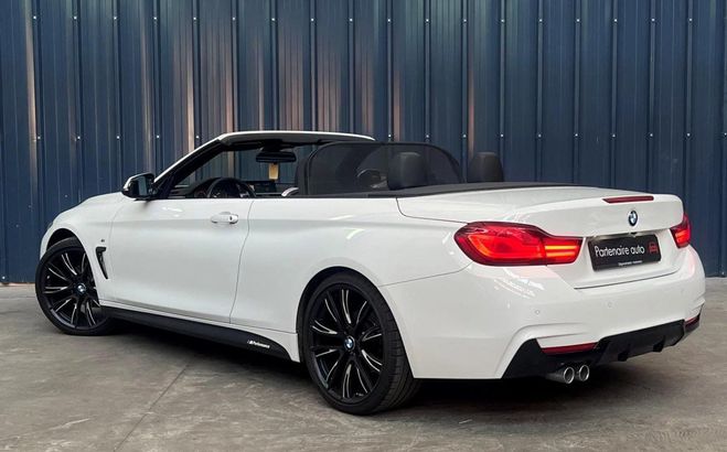 BMW Serie 4 CABRIOLET 2.0 420 I 185 M-SPORT BVA - Ga Blanc de 2020