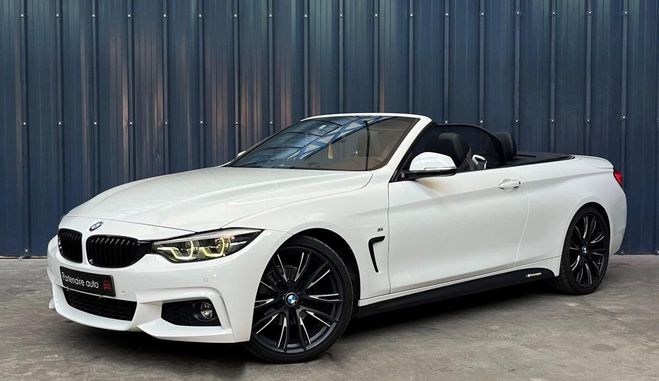 BMW Serie 4 CABRIOLET 2.0 420 I 185 M-SPORT BVA - Ga Blanc de 2020