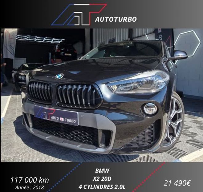 BMW X2 (F39) XDRIVE20DA 190CH M SPORT Noir de 2018