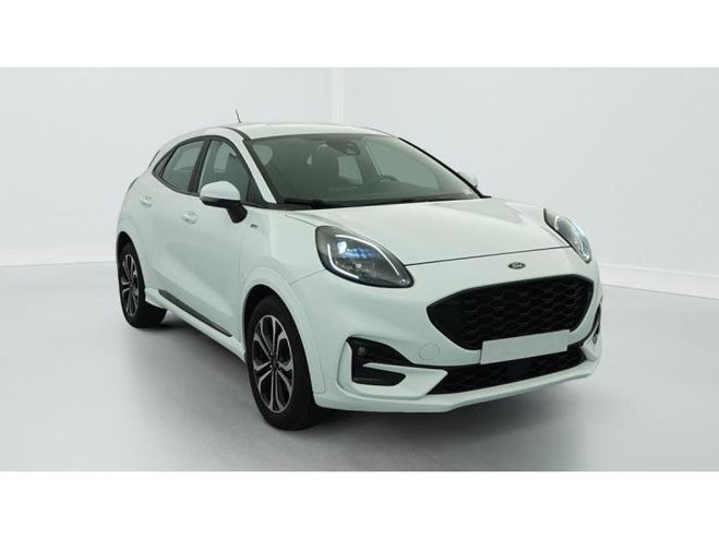 Ford Puma 1.0 FLEXIFUEL 125 CH MHEV S S BVM6 ST-LI Blanc glacier de 2024