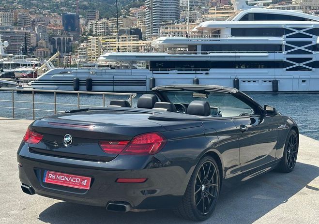BMW Serie 6 (f12) cabriolet 650i 407 luxe bva8 Noir de 2011