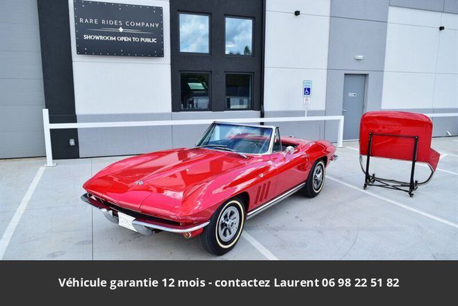 Chevrolet Corvette C2 1965 coupe 327 ci v8 250 hp code base Rouge de 1965