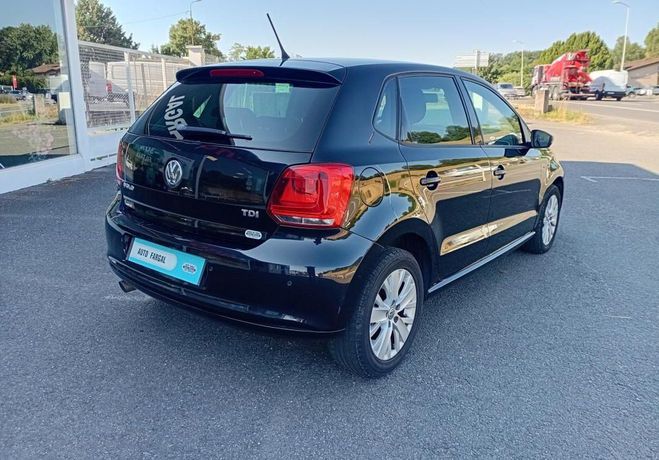 Volkswagen Polo 1.6 TDI 90 CR FAP Confortline Noir de 2014
