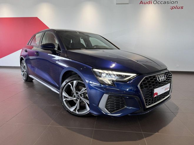 Audi A3 Sportback 30 TFSI 110 S Line Bleu de 2022