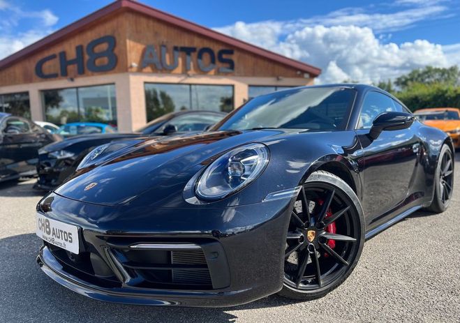 Porsche 911 992 carrera 4s 450 ch din pack sport des Noir de 2019