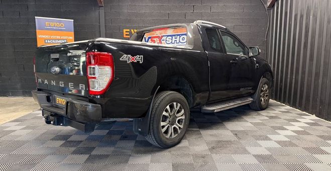 Ford Ranger DOUBLE CABINE 3.2 TDCI 200 WILDTRAK 4X4  Noir de 2017