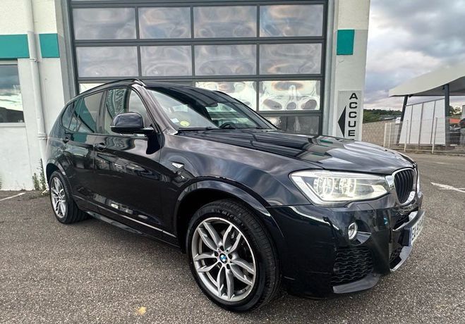 BMW X3 (f25) (2) xdrive20da 190 m sport harman  Noir de 2016