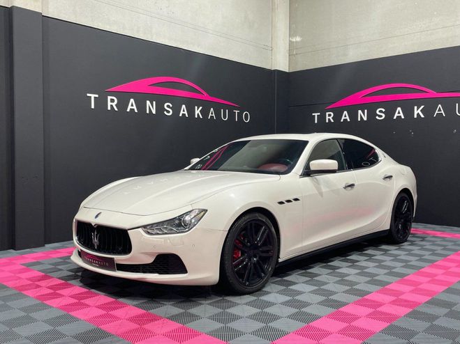 Maserati Ghibli 3.0 v6 turbo cuir toit ouvrant Blanc de 2016