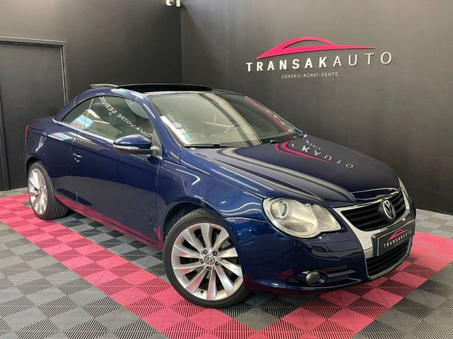 Volkswagen Eos 1.4 16s tsi 160ch carat - toit ouvrant Bleu de 2010