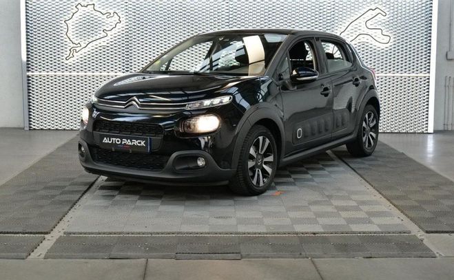 Citroen C3 BlueHDi 100 S&S SHINE GPS CLIM AUTO COUL Noir de 2018