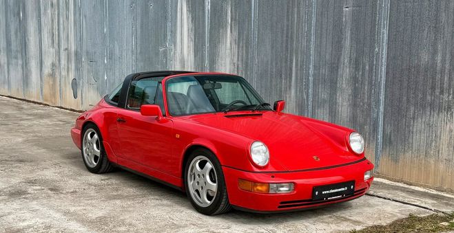 Porsche 911 964 Targa Carrera 4 Rouge de 1991