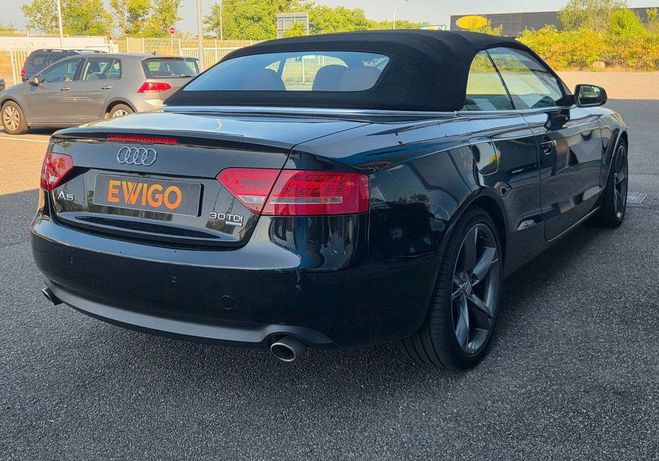 Audi A5 CABRIOLET 3.0 TDI 240 S-LINE PLUS QUATTR Noir de 2009