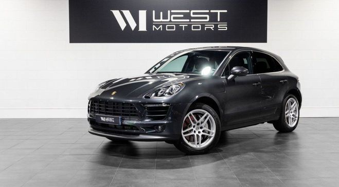 Porsche Macan S V6 340 Origine France Toit ouvrant Cam Gris de 2016