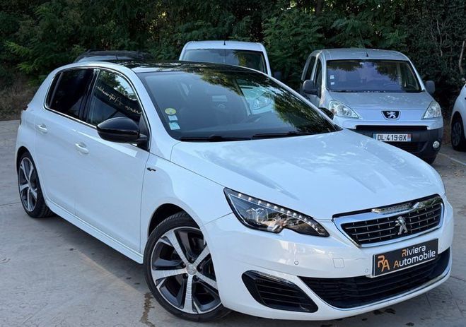 Peugeot 308 GT Phase II 2.0 HDI 180Cv EAT6-GPS Cam�r Blanc de 2016