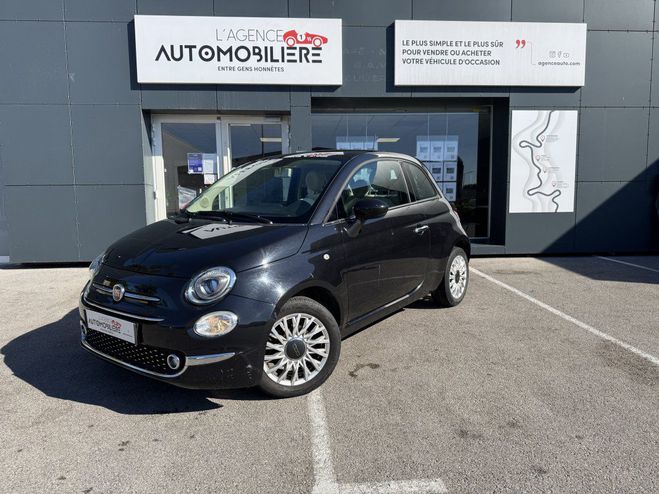 Fiat 500 1.2i LOUNGE 69ch TOIT PANORAMIQUE / CARP Noir de 2018