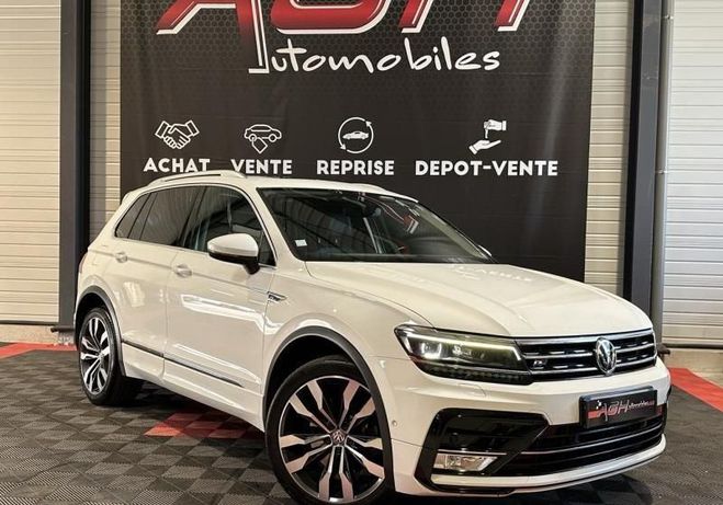 Volkswagen Tiguan 2.0 TDI 190ch R-Line Carat Exclusive 4Mo Blanc de 2016