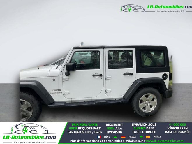 Jeep Wrangler 2.8 CRD 200 - BVA 5 Portes Blanc de 2018