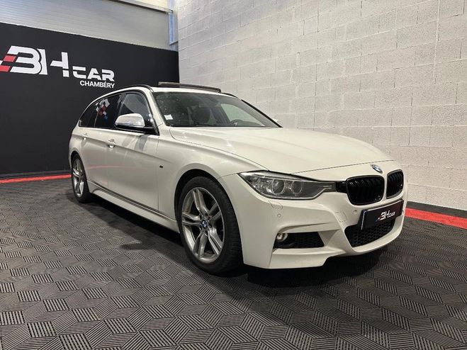 BMW Serie 3 TOURING 2.0 318 D 145 M-SPORT BVA Blanc de 2015