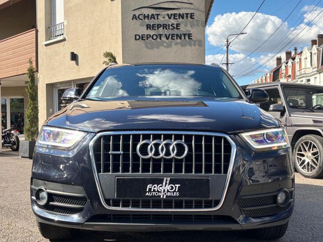 Audi Q3 Quattro 2.0 TDI DPF - 177 - BV S-tronic  BLEU FONCE de 2014