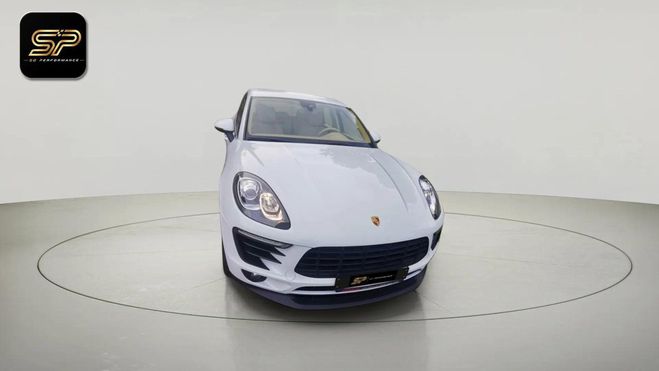 Porsche Macan S V6 TDI * 258 ch * 4x4 * Cam�ra * Cuir  Blanc de 2016