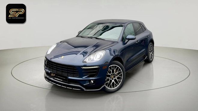 Porsche Macan S * V6 3.0 * 340 ch * TVA * Toit Pano *  Bleu de 2016