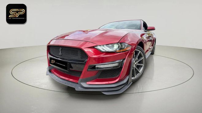 Ford Mustang Cabriolet EcoBoost * 314 ch * BVA * CarP Rouge de 2019