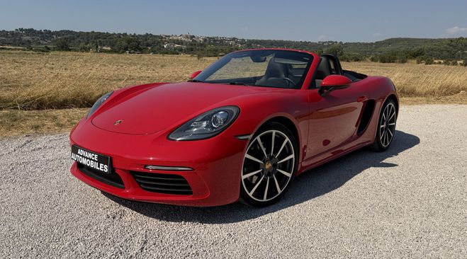 Porsche 718 BOXSTER 2.0 TURBO 300 PDK7 OPTIONS ROUGE INDIEN de 2017
