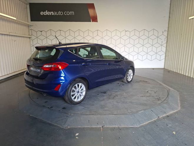 Ford Fiesta 1.0 EcoBoost 100 ch S&S BVM6 Titanium bleu de 2017
