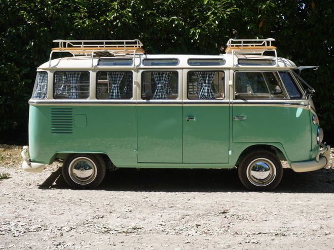Volkswagen Combi T1 modifi� Samba 23 Fen�tres vert de 1975