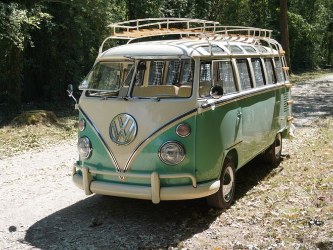Volkswagen Combi T1 modifi� Samba 23 Fen�tres vert de 1975