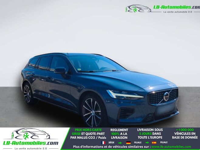 Volvo V60 T6 AWD 253 ch + 145 ch BVA Bleu M�tallique de 2022