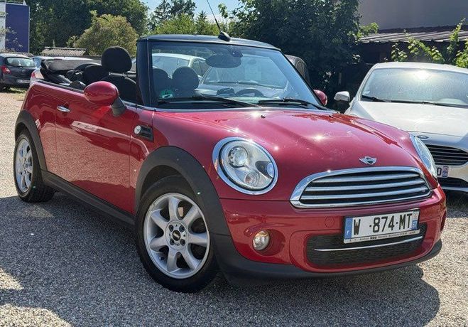 Mini One Cooper D 1.6 112cv Cabriolet Tr�s bon �t Rouge de 2014