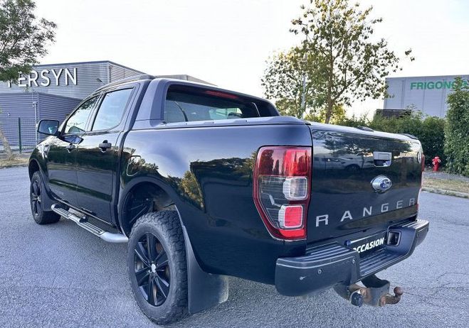Ford Ranger 3.2 TDCI 200CH DOUBLE CABINE WILDTRAK 4X Noir de 2015