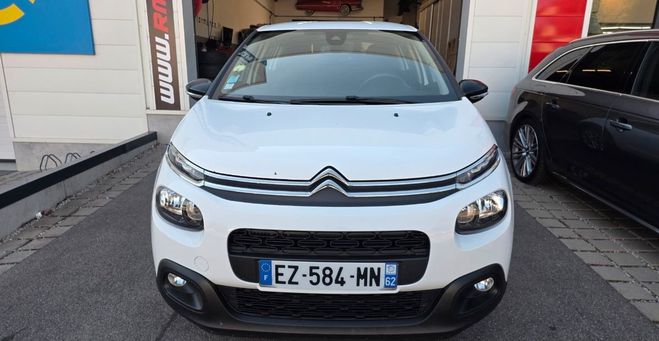 Citroen C3 1.6 BlueHDi 75 ch ? 2018 Tr�s bon �tat C Blanc de 2018