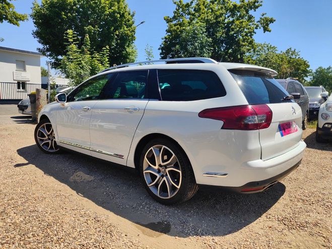 Citroen C5 Tourer 2.2 Hdi 200 ch Exclusive BVA * GA Blanc de 2011