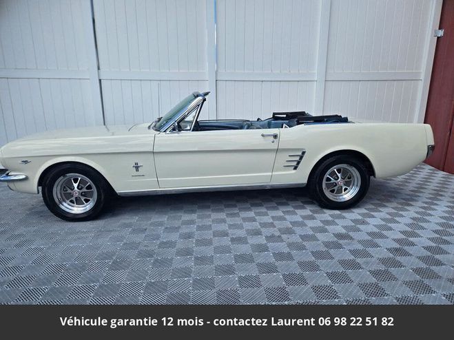 Ford Mustang 1966 convertible 289 ci 200 hp code c 4  Blanc de 1966