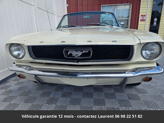 Ford Mustang 1966 convertible 289 ci 200 hp code c 4  Blanc de 1966