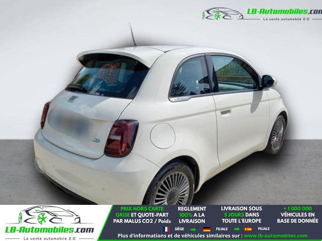 Fiat 500 3+1 e 118 ch BVA Blanc de 2021